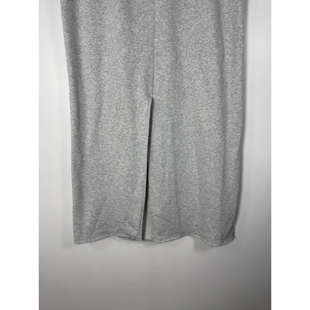 Athleisure Universal Thread Womens XL Maxi Skirt Heather Grey Fleece Front Slit - Picture 11 of 11